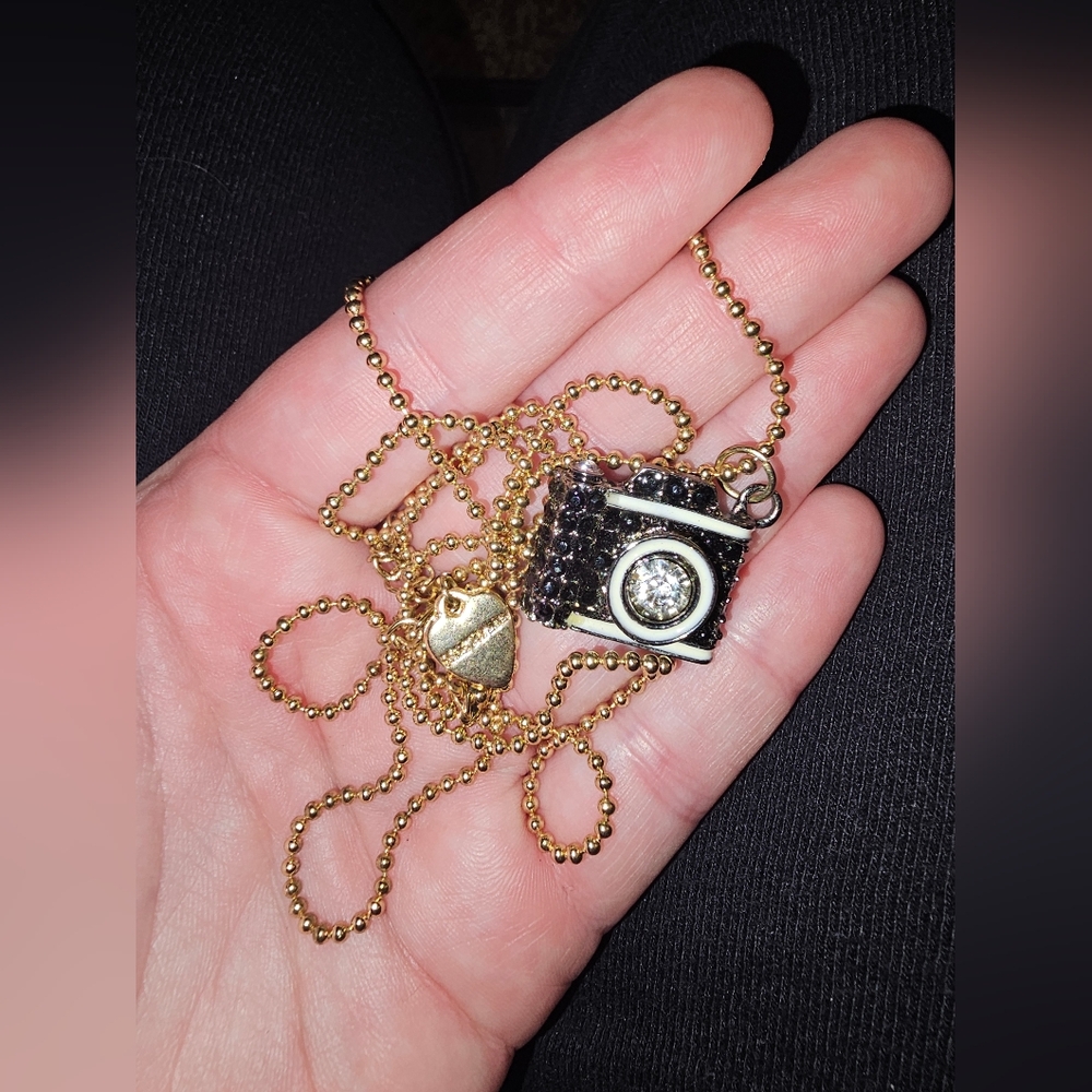 Betsey Johnson Camera Necklace